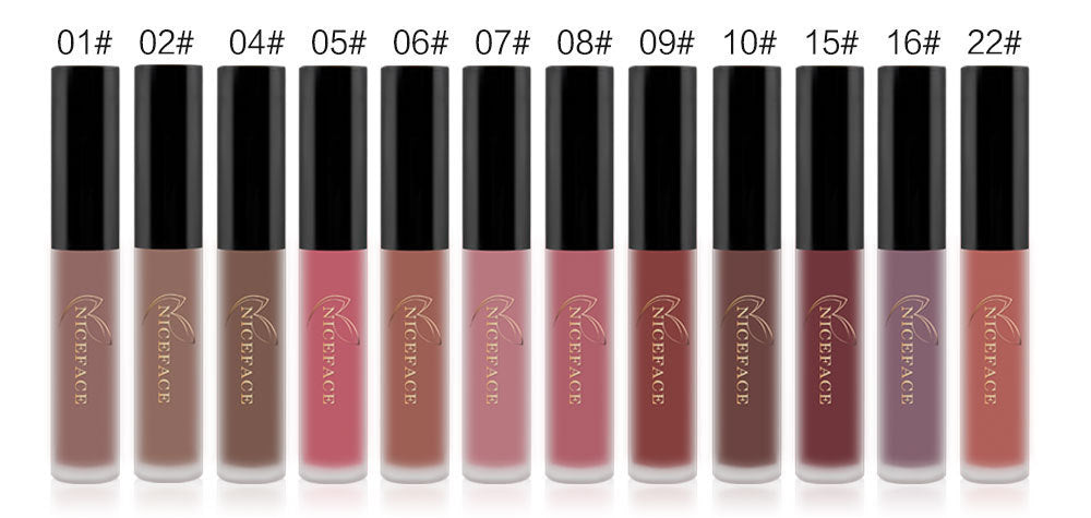 12 Color Matte Lip Gloss Set  | Long-Lasting Waterproof Lipsticks for All Skin Tones