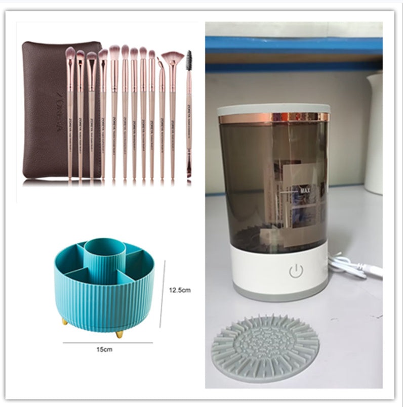 Electric Makeup Brush Cleaner Machine – USB Automatic Brush Washing Tool for Fast & Deep Cleaning