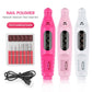 Mini Electric Nail Drill Pen – Portable USB Nail Polisher Kit with 6 Drill Bits for Manicure & Pedicure