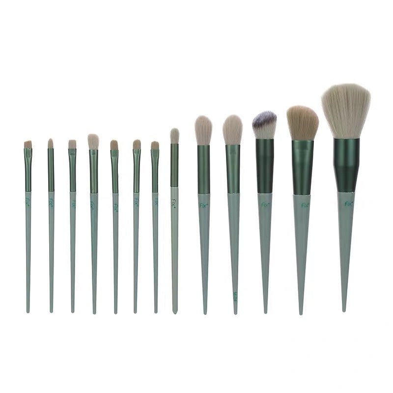 GlamPro™ 13Pcs Ultra Soft Makeup Brush Set – Complete Beauty Tool Kit for Flawless Blending & Glam Look