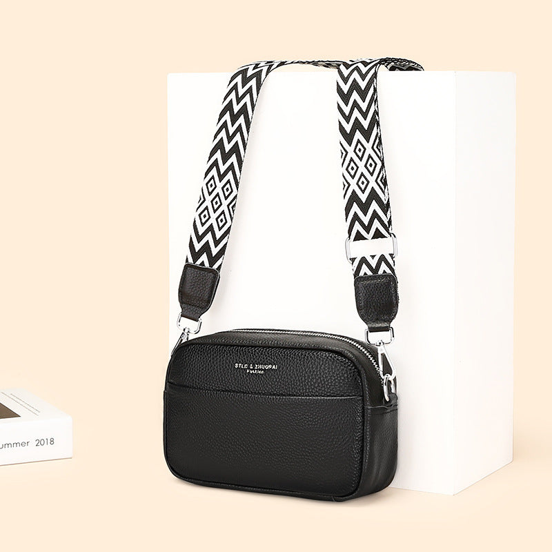 EliteLayer™ Premium Cowhide Messenger Bag – Multi-Compartment Crossbody Shoulder Purse for Women