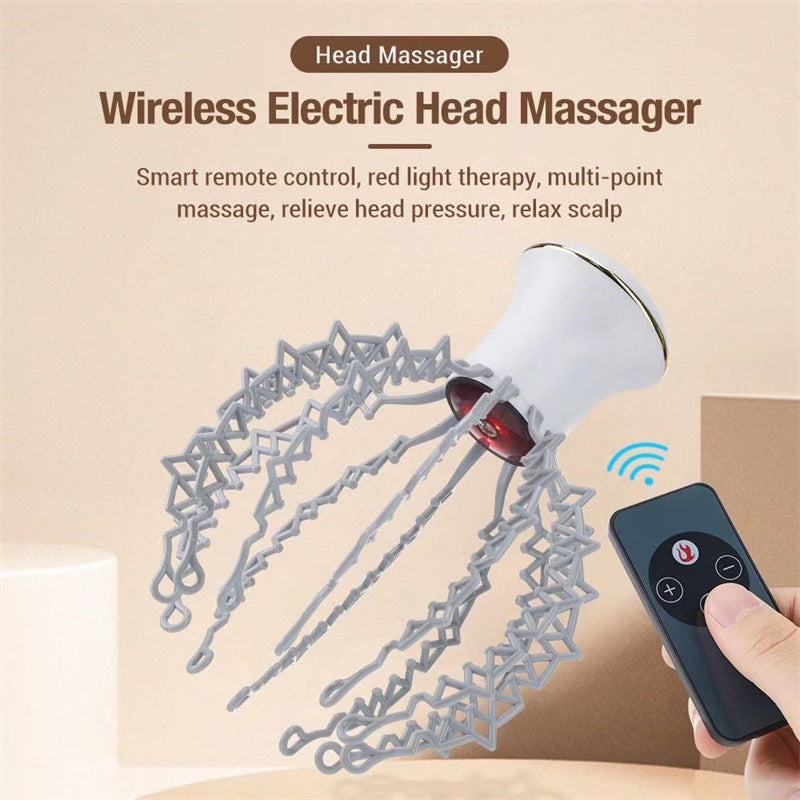 Electric Head Scalp Massager – 360° Relaxation Tingler with 12 Massage Claws | Stress Relief & Hair Growth Tool
