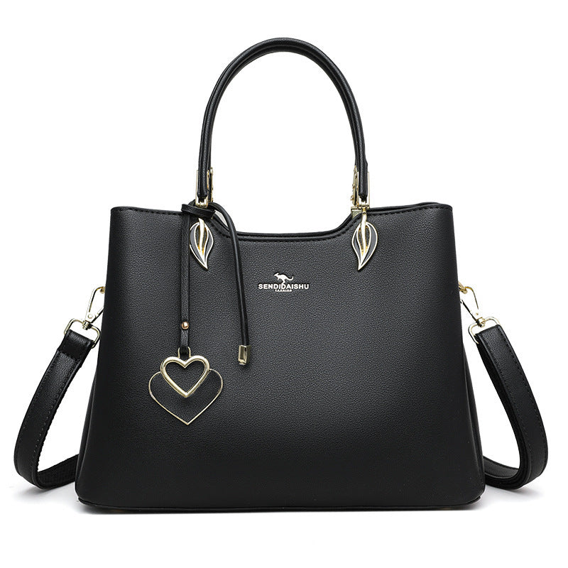 Elegant Multi-Layer Leather Handbag – Versatile Shoulder & Tote Bag for Women