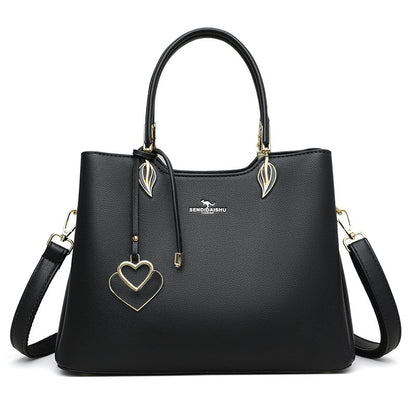 Elegant Multi-Layer Leather Handbag – Versatile Shoulder & Tote Bag for Women