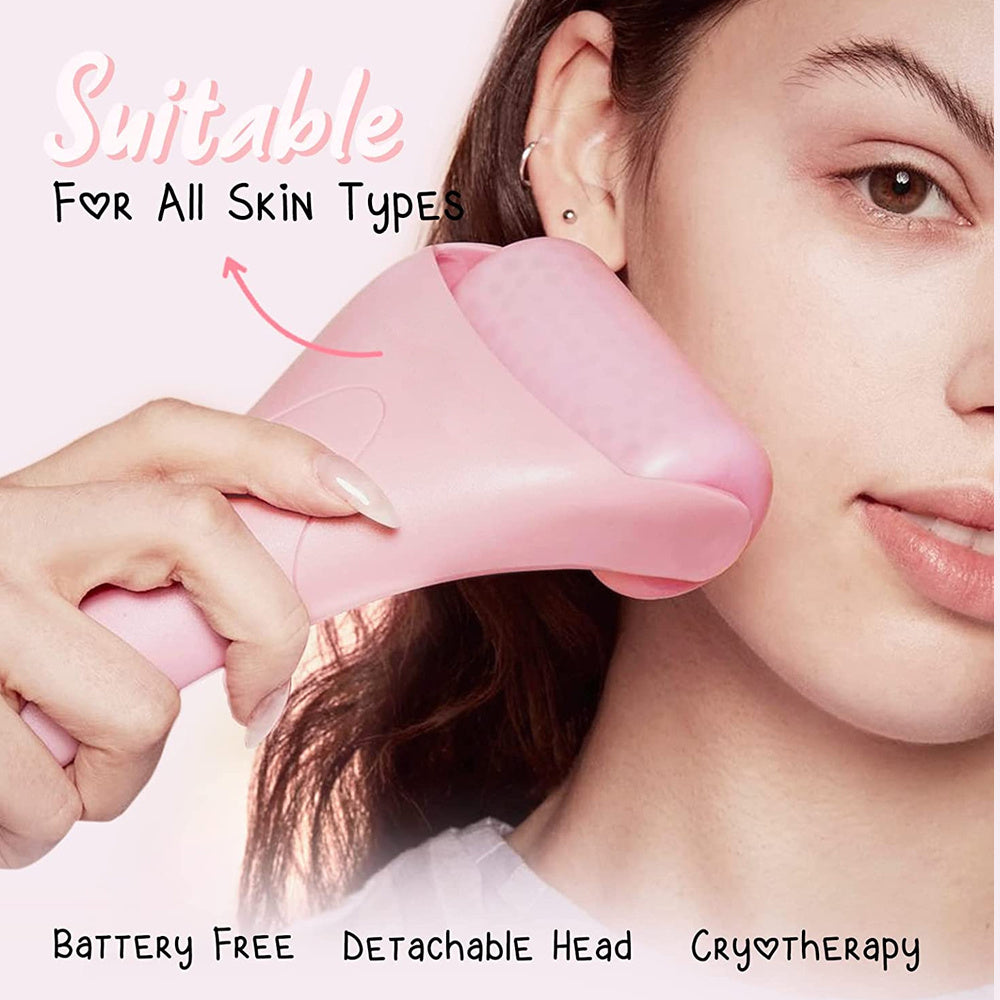 Plastic Care Facial Massage Ice Roller – Cryotherapy Skin Tightening & Puffiness Relief Tool