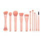 BlushBloom™ 10-Piece Soft Pink Makeup Brush Set – Perfect for Foundation, Contour & Eyeshadow