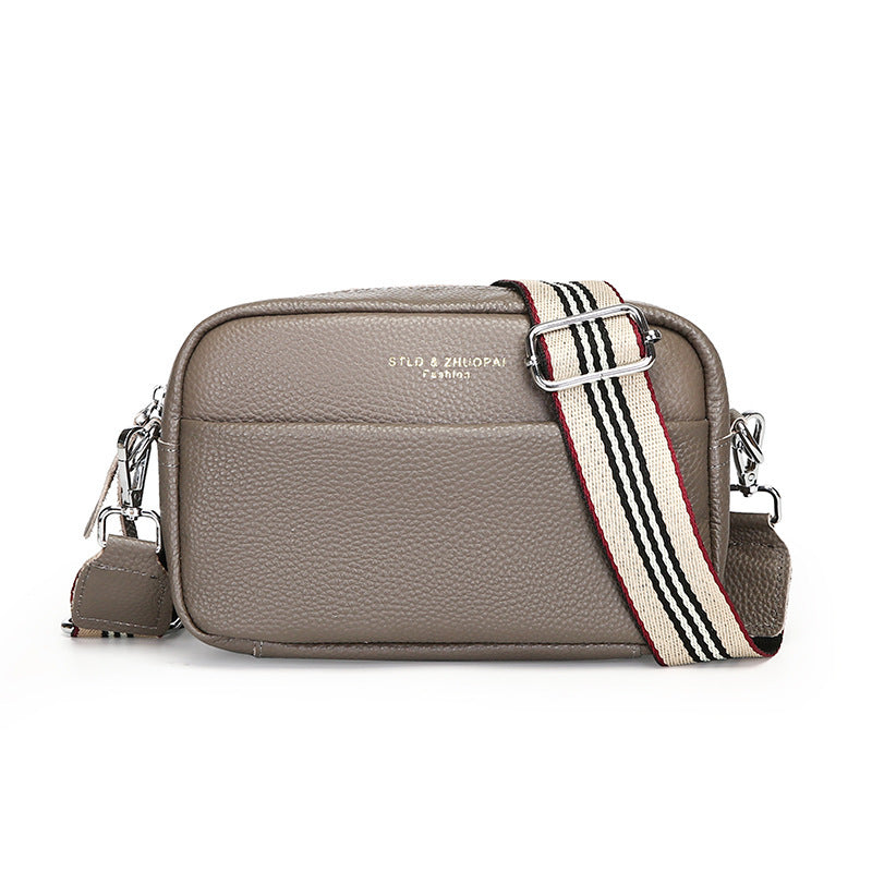 EliteLayer™ Premium Cowhide Messenger Bag – Multi-Compartment Crossbody Shoulder Purse for Women