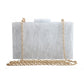 Trendy Marble Acrylic Clutch Bag for Women – Elegant Evening Purse with Gold Chain | Luxury Party Handbag 2025