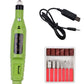 Mini Electric Nail Drill Pen – Portable USB Nail Polisher Kit with 6 Drill Bits for Manicure & Pedicure