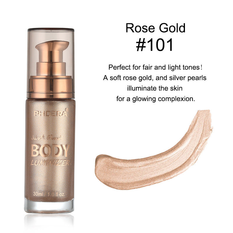 Phoera Body Luminizer  | Liquid Highlighter for Face & Body – Glow Like a Goddess!