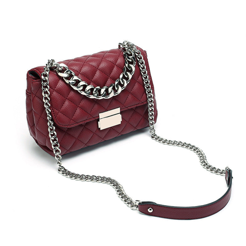 Luxury Lingge Quilted Chain Crossbody Bag – Chic Mini Shoulder Purse for Elegant Looks