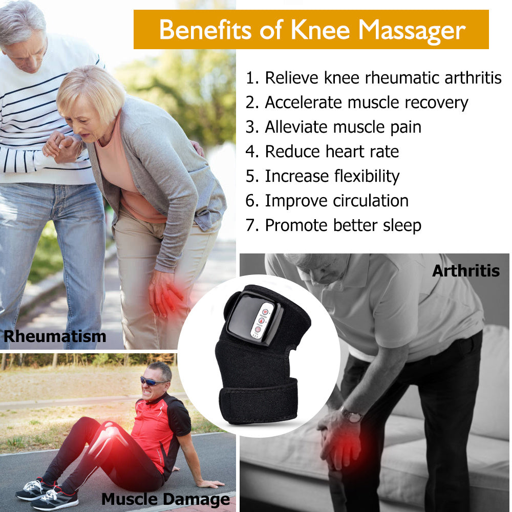 ThermaRelief™ Infrared Heating Knee & Joint Massager – Pain Relief + Vibration Therapy