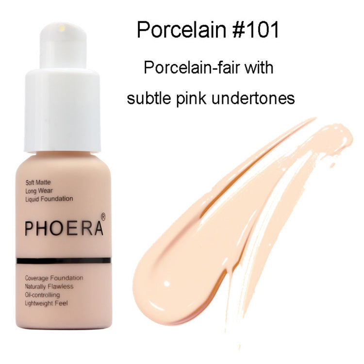 FlawlessPress™ Oil Control Matte Concealer Foundation – Long-Lasting Natural Coverage!