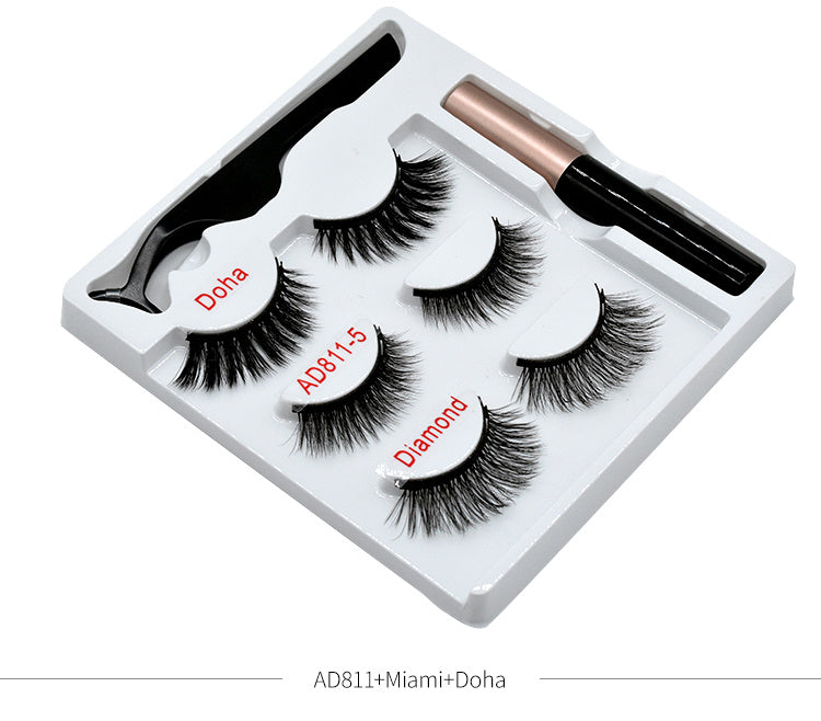 Magnetic Eyelashes & Eyeliner Kit – Reusable, Waterproof, Natural Look, Easy to Apply Lash Set