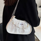 Textured Niche Chain Shoulder Bag – Chic Vintage Messenger Purse for Trendy Girls