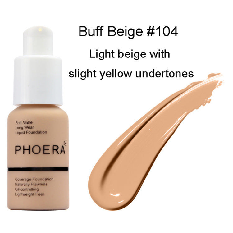 FlawlessPress™ Oil Control Matte Concealer Foundation – Long-Lasting Natural Coverage!