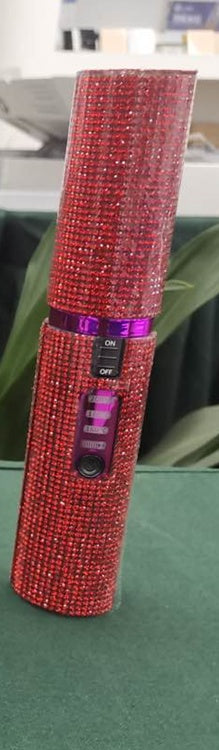 2-in-1 Ionic Hair Straightening & Curling Brush – Portable USB Rechargeable Styler for Smooth & Shiny Hair