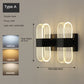 Golden Nordic LED Wall Lamp – Modern Luxury Lighting Fixture for Bedroom & Living Room