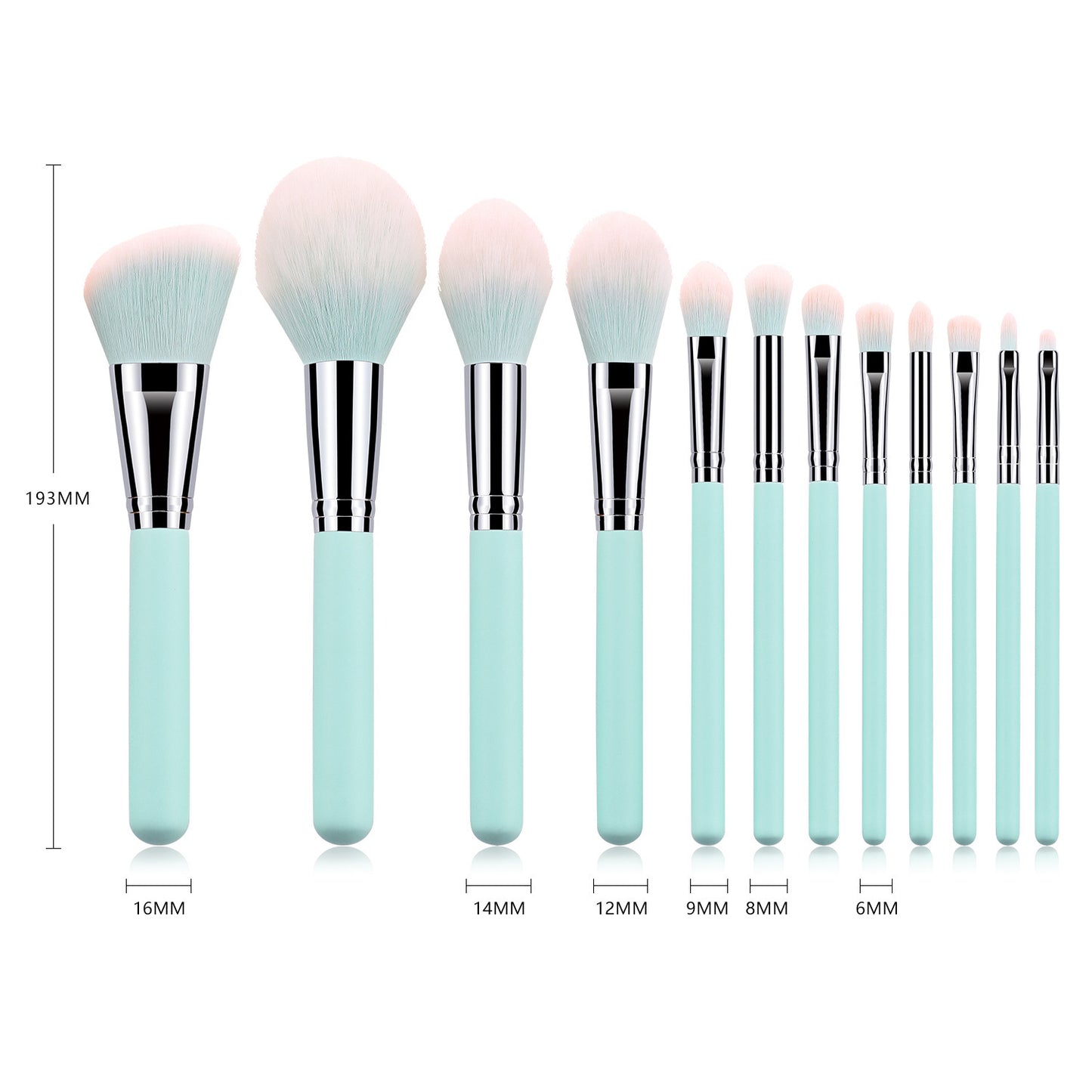 LuxeBlend™ 12-Piece Soft Makeup Brush Set with Travel Case – Professional Face & Eye Kit