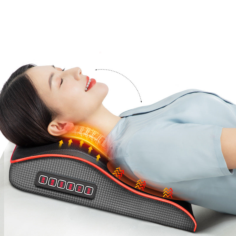 RelaxPro™ Electric Heated Neck & Back Massage Pillow – Deep Relief Anytime, Anywhere!