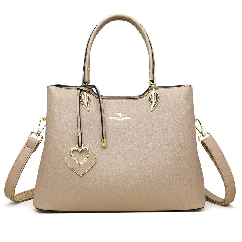 Elegant Multi-Layer Leather Handbag – Versatile Shoulder & Tote Bag for Women