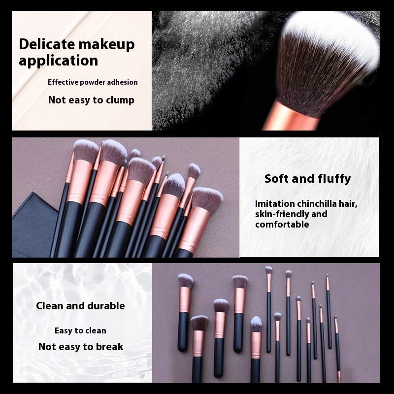 ProBlend™ 16-Piece Gradient Makeup Brush Set with Luxe Storage Case