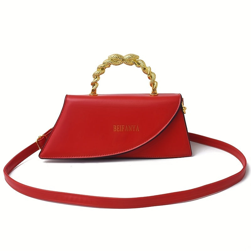 BELANYA™ Luxe PU Leather Shoulder Bag – Elegant Crossbody With Golden Chain Handle