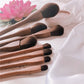 Elysian™ 10-Piece Natural Wood Handle Makeup Brush Set – Handcrafted Elegance for Effortless Beauty