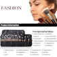 LuxeBlend™ 24-Piece Professional Makeup Brush Set with Travel Pouch