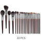 ProNaturé™ 18-Piece Natural Goat Hair Makeup Brush Set with Travel Case