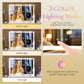 Luxury LED Vanity Mirror – 3 Color Touch Screen Makeup Mirror with Adjustable Brightness (Perfect for Beauty Desk Setup)