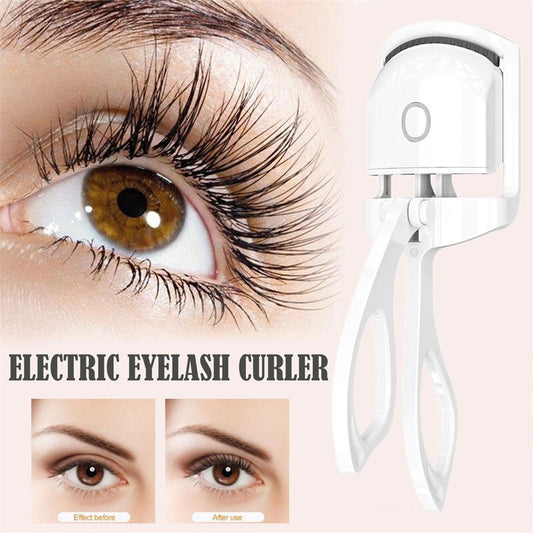 Portable Heated Eyelash Curler – USB Rechargeable Lash Lift Tool for Long-Lasting Curl & Volume