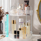 Elegant Light Luxury Vanity Organizer Tray – Punch-Free Bathroom Counter Storage Stand