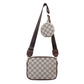Vintage Designer Crossbody Bag for Women – Luxury Pattern Shell Purse with Mini Coin Pouch
