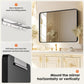 Modern Wall Vanity Mirror – Luxury Rectangular Bathroom & Makeup Mirror with Elegant Frame