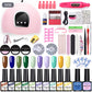 All-in-One Gel Nail Polish Kit with LED Lamp & Nail Tools – Perfect for Salon or Home