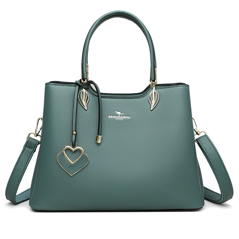 Elegant Multi-Layer Leather Handbag – Versatile Shoulder & Tote Bag for Women