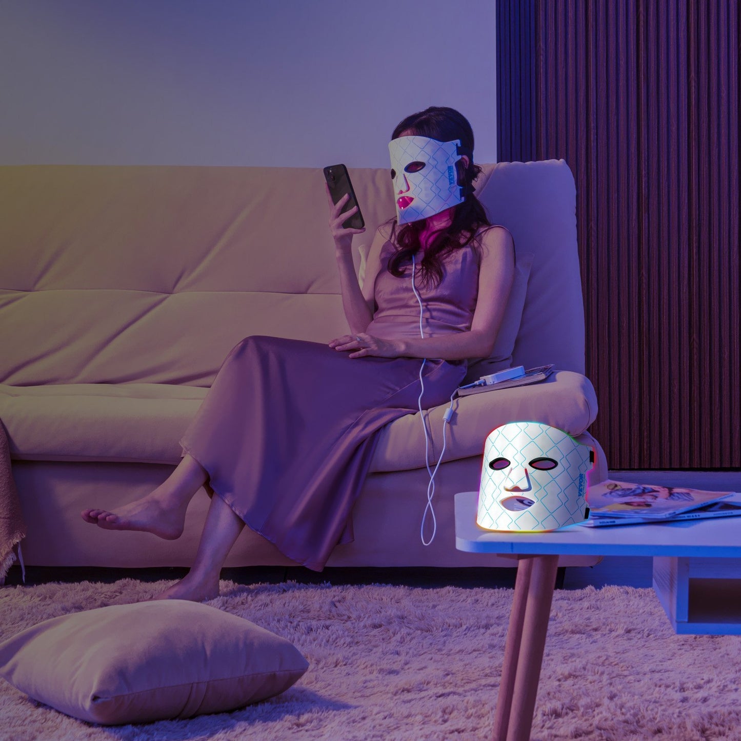 7-Color LED Light Therapy Mask with 850nm NIR – Anti-Aging, Wrinkle Reduction & Skin Rejuvenation Device