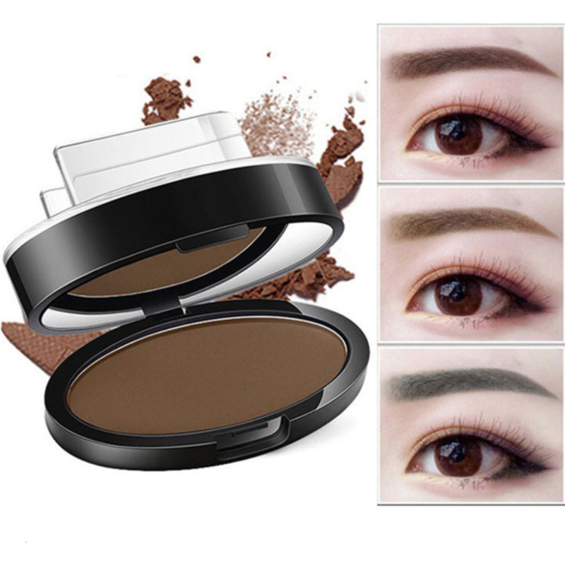 BrowPerfect™ Instant Eyebrow Stamp Kit – Waterproof Powder & Reusable Stencils