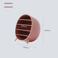 Aesthetic Round Lipstick Organizer – Rotating Makeup Storage Box with Elegant Design