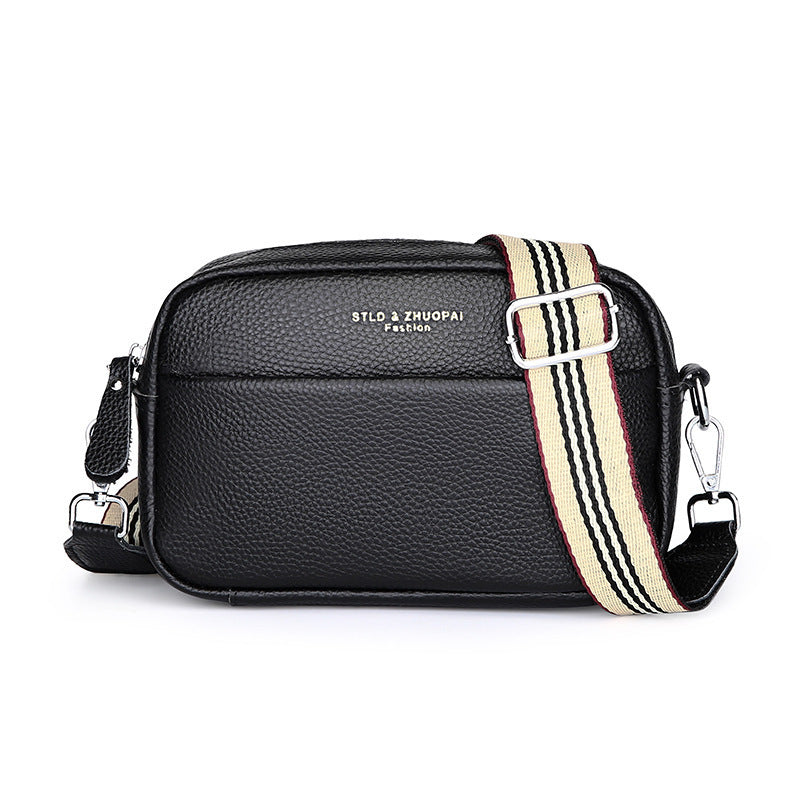 EliteLayer™ Premium Cowhide Messenger Bag – Multi-Compartment Crossbody Shoulder Purse for Women