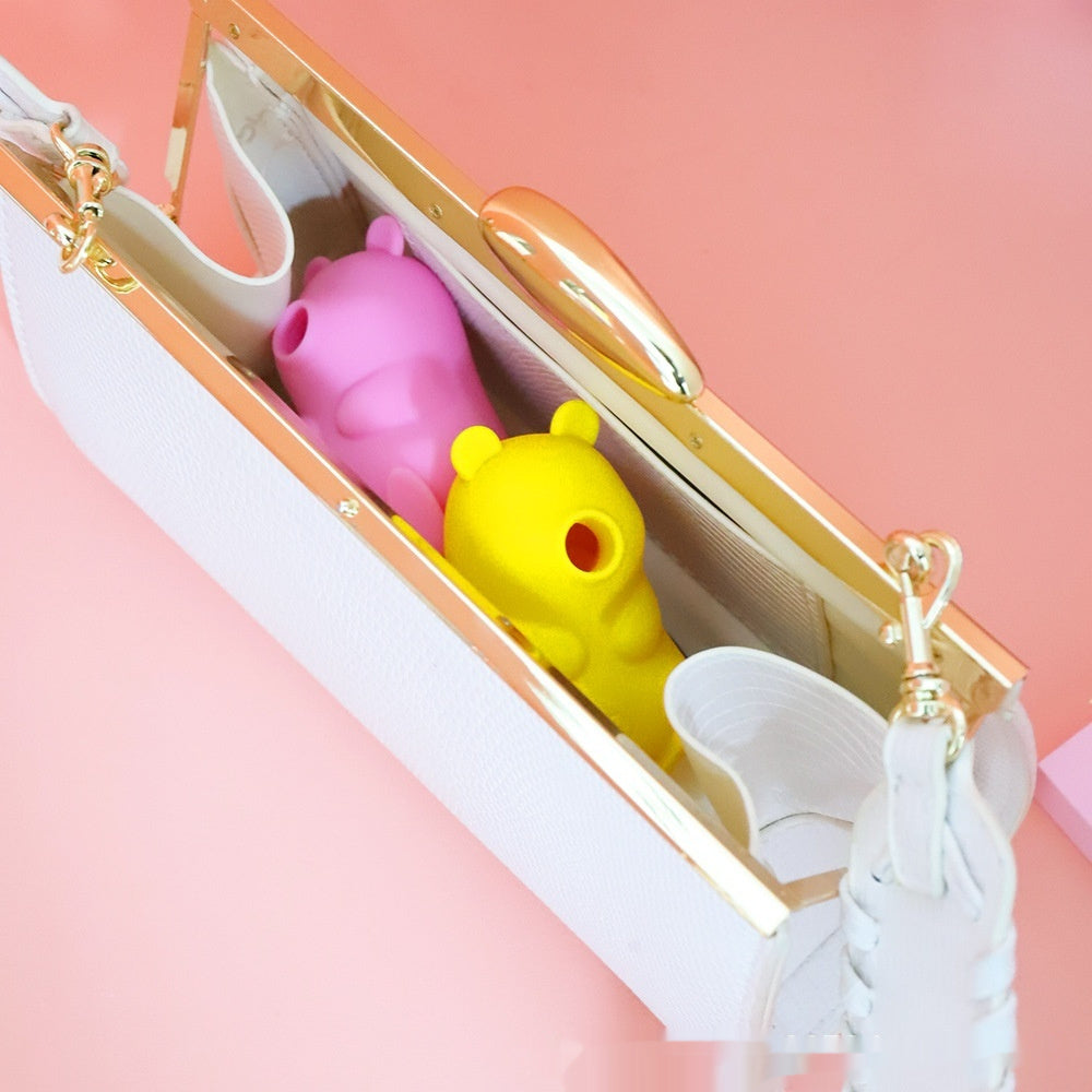 Cute Bear Sucking Massager – Portable Relaxation & Skin Therapy Device