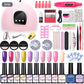 All-in-One Gel Nail Polish Kit with LED Lamp & Nail Tools – Perfect for Salon or Home