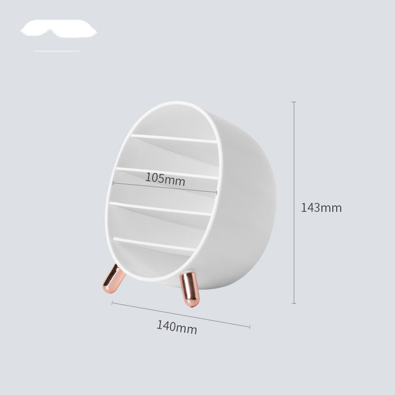 Aesthetic Round Lipstick Organizer – Rotating Makeup Storage Box with Elegant Design