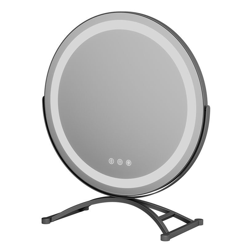 Luxury Rotating LED Makeup Mirror for Dressing Table – Touch Control, USB Charging, 360° Adjustable Vanity Mirror