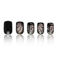 Dark Ins Style Press-On Nails – Black Vine Glossy Nail Set for Edgy Glam Looks