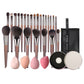 ProNaturé™ 18-Piece Natural Goat Hair Makeup Brush Set with Travel Case