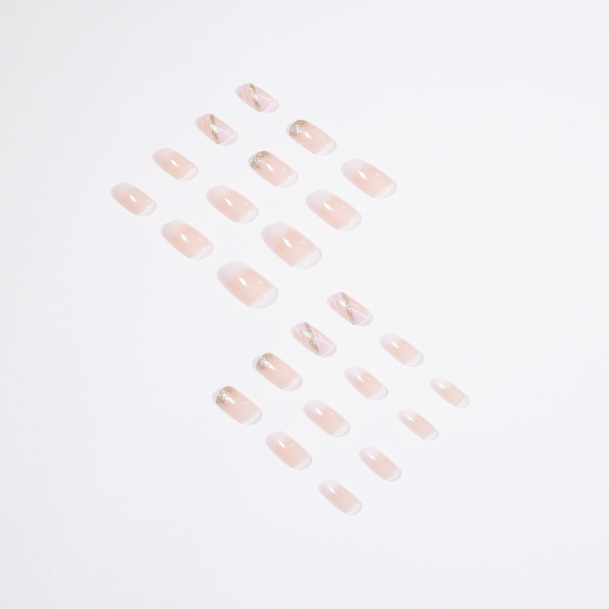 GlamLuxe™ Gradient French Press-On Nails – Reusable, Easy-Wear & Salon Finish