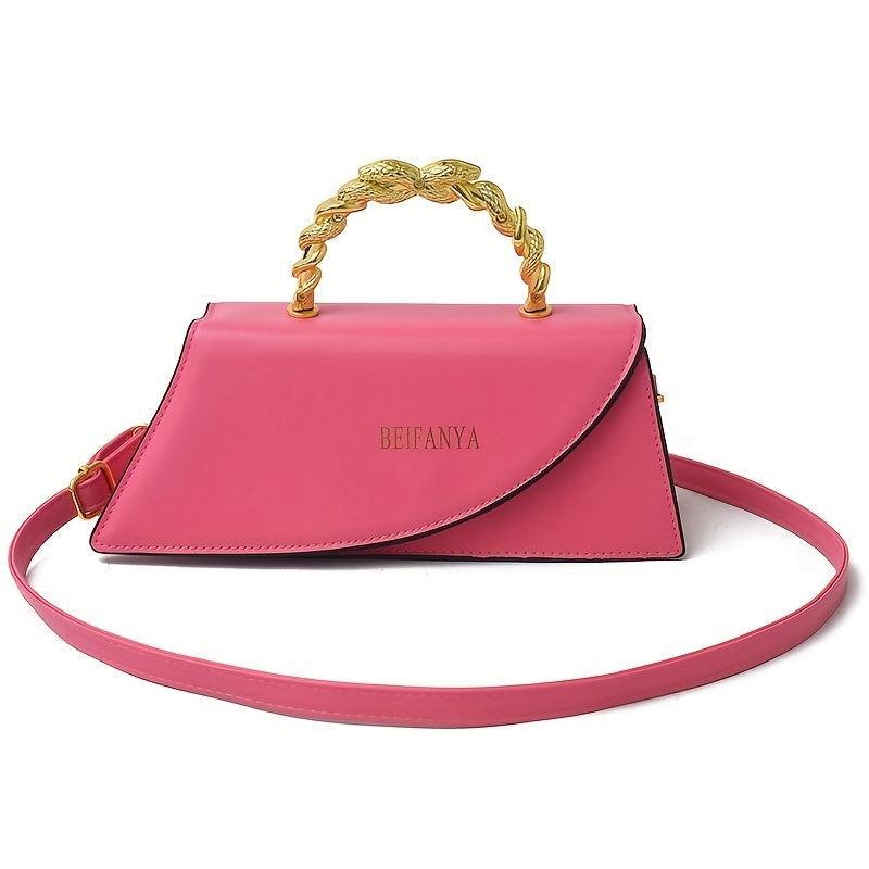 BELANYA™ Luxe PU Leather Shoulder Bag – Elegant Crossbody With Golden Chain Handle